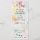 ミニマルシンプルラッモダンプの結婚手書きプログラム プログラム (裏面)