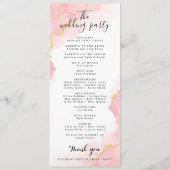 ミニマルシンプルラッモダンプの結婚手書きプログラム プログラム (裏面)