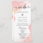 ミニマルシンプルラッモダンプの結婚手書きプログラム プログラム (正面/裏面)