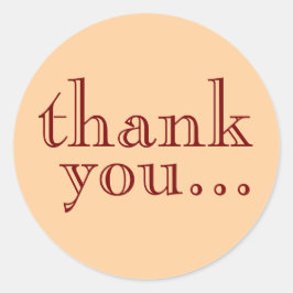 ミニマルシンプルリストお客様に感謝 ラウンドシール