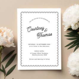 ミニマルシンプルリストとホッ縁どク 招待状