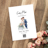 ミニマルシンプルリストのスクリプト写真の日付を保存 招待状