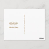 ミニマルシンプルリストの写真の動きに関する発表 ポストカード (裏面)