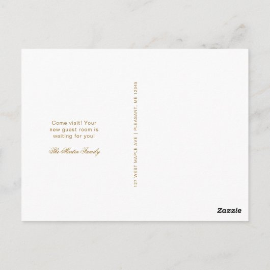 ミニマルシンプルリストの写真の動きに関する発表 ポストカード (裏面)