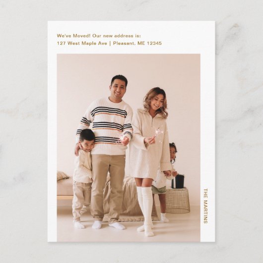 ミニマルシンプルリストの写真の動きに関する発表 ポストカード (正面)