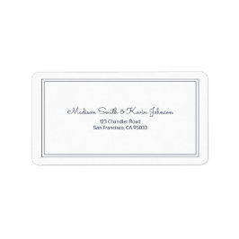 ミニマルシンプルリストのCursiveスクリプ結婚トのアドレス ラベル
