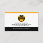 ミニマルシンプルリストイエロータクシー 名刺 (裏面)