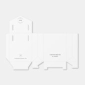 ミニマルシンプルリストイベントロゴカスタム フェイバーボックス (折り畳みなし)