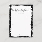 ミニマルシンプルリストイヤリングフレームの表示ロゴの追加 名刺 (正面)