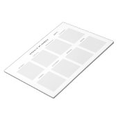 ミニマルシンプルリストウィークリープランナー ノートパッド (アングル)