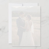 ミニマルシンプルリストオーバーレイフォト結婚式招待状 招待状 (裏面)