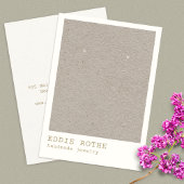 ミニマルシンプルリストクラフトイヤリングジュエリー表示 名刺