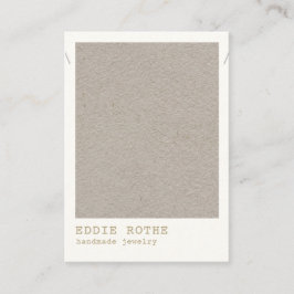 ミニマルシンプルリストクラフトネックレスジュエリーディスプレイ 名刺