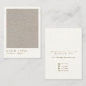 ミニマルシンプルリストクラフトネックレスジュエリーディスプレイ 名刺 (正面/裏面)