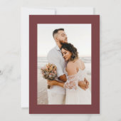 ミニマルシンプルリストシナモンバラ結婚ズ 招待状 (裏面)