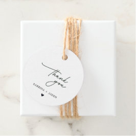 ミニマルシンプルリストスクリプトブライダルシャワー フェイバータグ