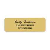 ミニマルシンプルリストスクリプト差出人住所ラベル ラベル (正面)