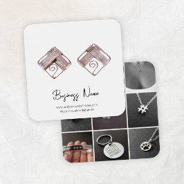 ミニマルシンプルリストスタッドイヤリングディスプレイカード