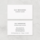 ミニマルシンプルリストタイプライターフォント白黒 名刺