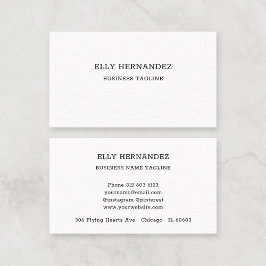 ミニマルシンプルリストタイプライターフォント白黒 名刺