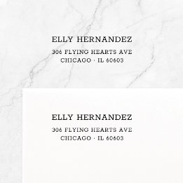 ミニマルシンプルリストタイプライター11 |差出人住所 セルフインキングスタンプ