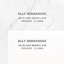 ミニマルシンプルリストタイプライター11 |差出人住所 セルフインキングスタンプ