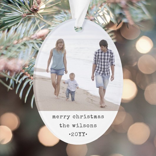 ミニマルシンプルリストタイプライターChristmas 2の写真 オーナメント