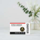 ミニマルシンプルリストチョーフードドライバー 名刺 (スタンド正面)