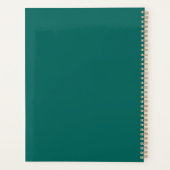 ミニマルシンプルリストティール(緑がかった色)2024週の毎月 プランナー手帳 (裏面)