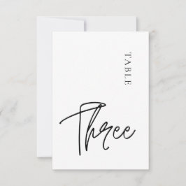 ミニマルシンプルリストテーブル3テーブル番号 招待状