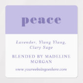 ミニマルシンプルリストパープルグリーンピンク必須油 ラベル (デザイン1)