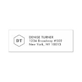 ミニマルシンプルリストビジネス差出人住所スタンプ セルフインキングスタンプ (デザイン)