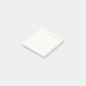 ミニマルシンプルリストピンクモノグラムフルネーム ポストイット (アングル)