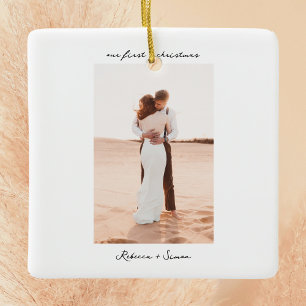 ミニマルシンプルリストフォト セラミックオーナメント