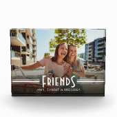 ミニマルシンプルリストフレンズ写真書道レトロ フォトブロック (正面)