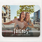 ミニマルシンプルリストフレンズ写真書道レトロ マウスパッド (正面)