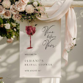 ミニマルシンプルリストブライダルシャワーウェルカムサイン ポスター