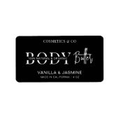 ミニマルシンプルリストブラック体バタージャー製品 ラベル (正面)