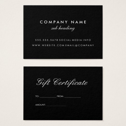 ミニマルシンプルリストブラック (正面&裏面)