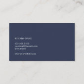 ミニマルシンプルリストブルーホワイトコンサルタント 名刺 (裏面)