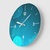 ミニマルシンプルリストブルー《写真》ぼけ味 |壁時計 ラージ壁時計 (傾斜)