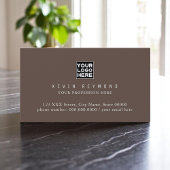 ミニマルシンプルリストベーシック茶色がかったプロフェッショナル 名刺