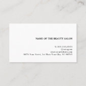 ミニマルシンプルリストライトベージュ美しいサロン 予約カード (裏面)