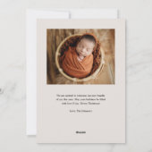 ミニマルシンプルリストリトルクリスマスホリデーカード シーズンカード (裏面)