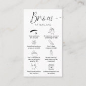 ミニマルシンプルリストロゴのブ気にロー指示 名刺 (正面)