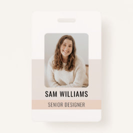 ミニマルシンプルリスト従業員スタッフID バッジ