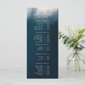 ミニマルシンプルリスト抽象芸術写真ブルー価格表 メニュー (スタンド正面)