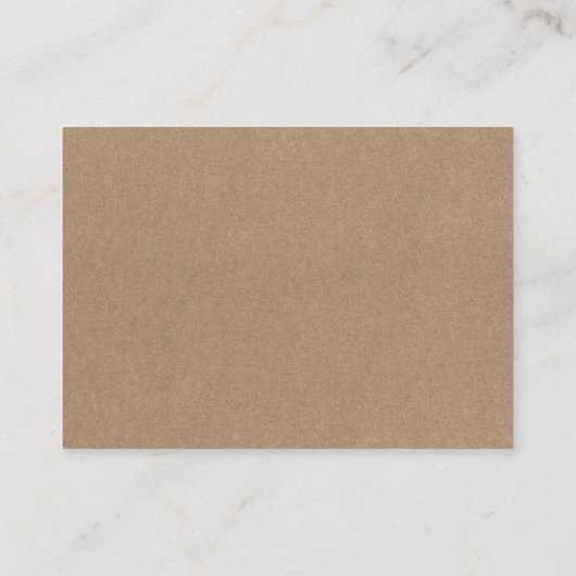 ミニマルシンプルリスト2 QRウェディングRSVP詳細クラフト エンクロージャーカード (裏面)