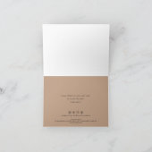 ミニマルシンプルリスト – ビジネスサンキューカード折り サンキューカード (内部)