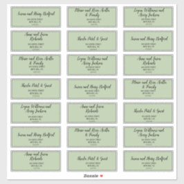 ミニマルシンプルリスト|Sage Guest住所 シール